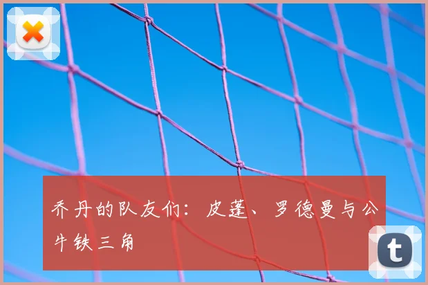 乔丹的队友们：皮蓬、罗德曼与公牛铁三角
